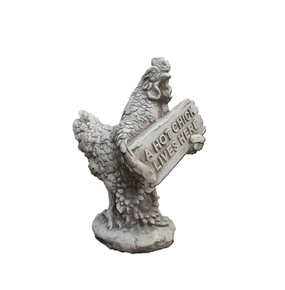 HOT CHICK LIVES HERE STATUE