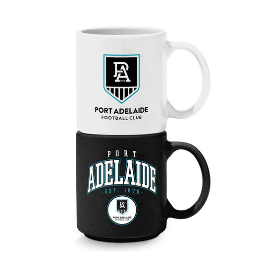 AFL STACKABLE MUGS PORT ADELAIDE