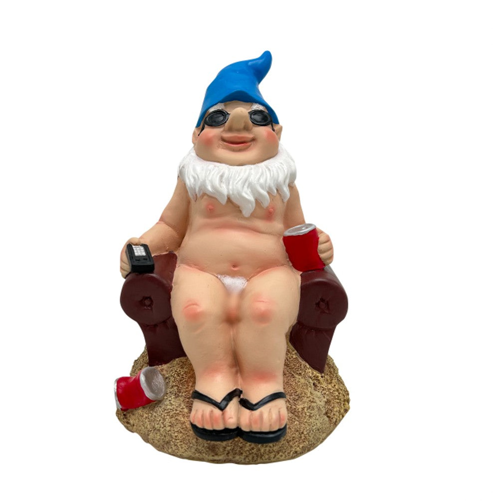 NAKED ON THE COUCH GNOME