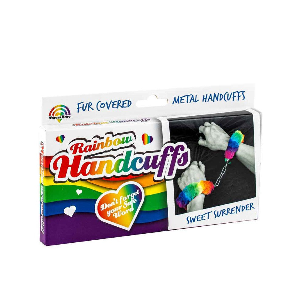 RAINBOW FLUFFY HANDCUFFS