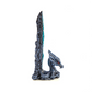 BLUE STANDING CRYSTAL DRAGON INCENSE BURNER
