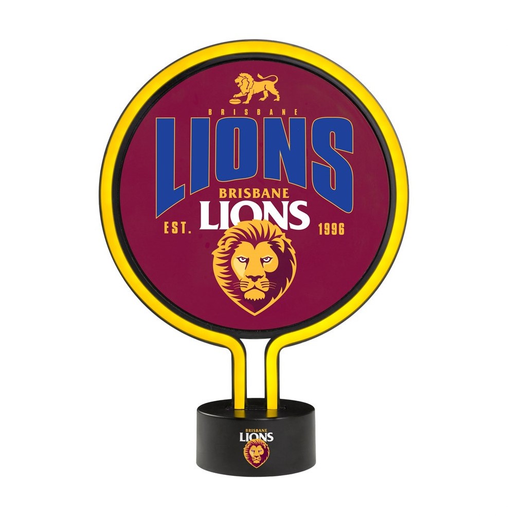 AFL NEON LIGHT BRISBANE LIONS