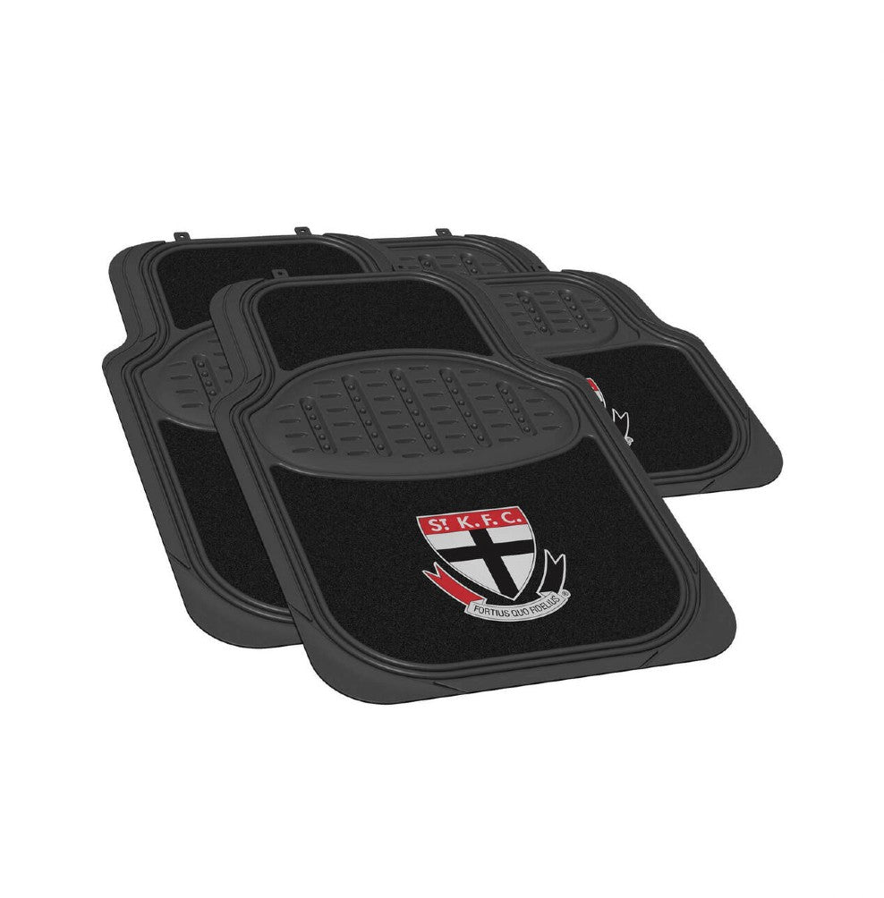 AFL CAR FLOOR MAT SET 4 ST KILDA