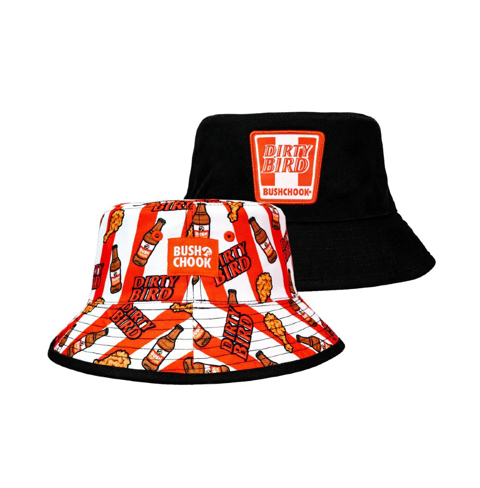 BUSH CHOOK REVERSABLE DIRTY BIRD BUCKET HAT