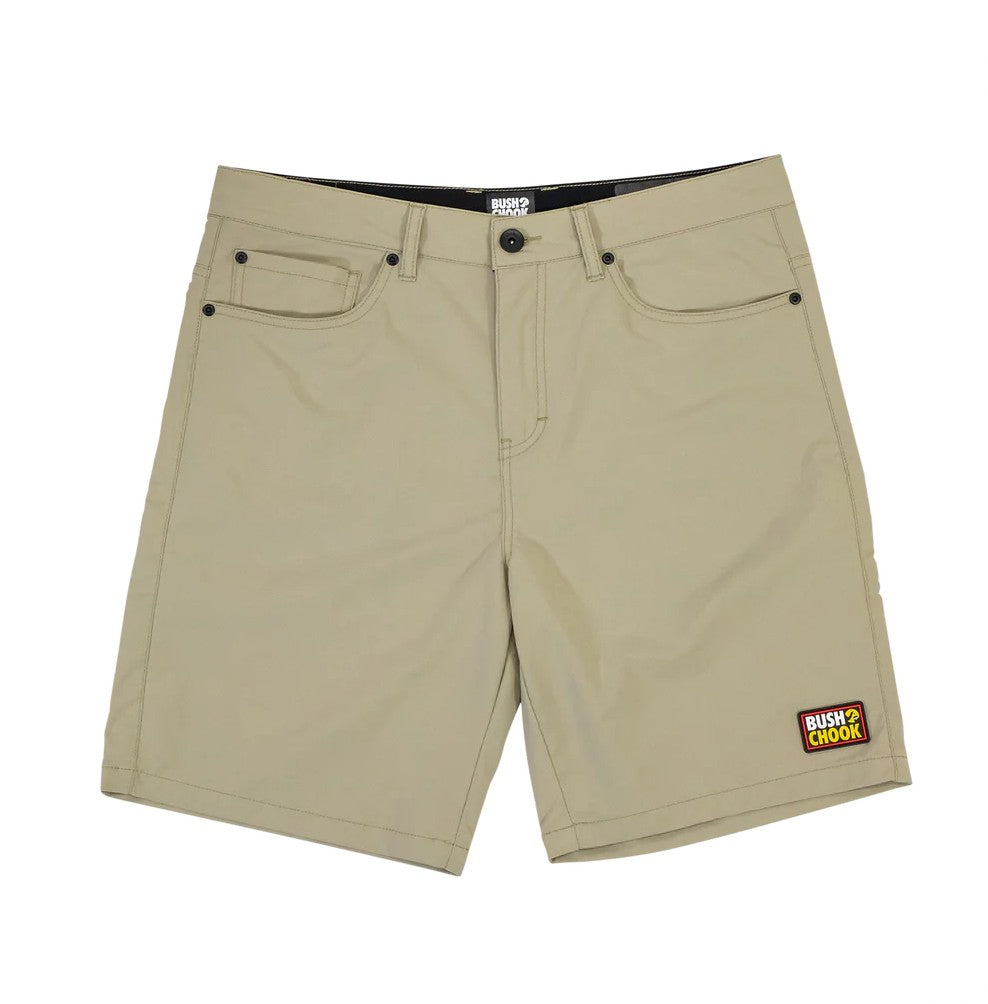 BUSH CHOOK WALK SHORTS BLACK OR KHAKI