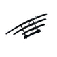 3 PCE KATANA SWORD SET BLACK