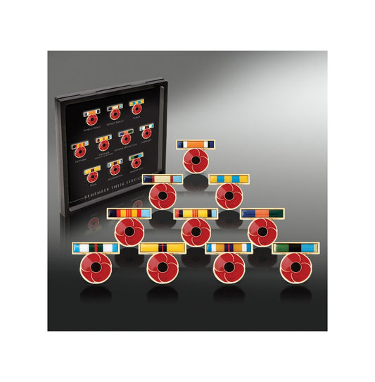 SERVICE RIBBON POPPY BADGE COLLECTION