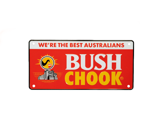 BUSH CHOOK NUMBER PLATE