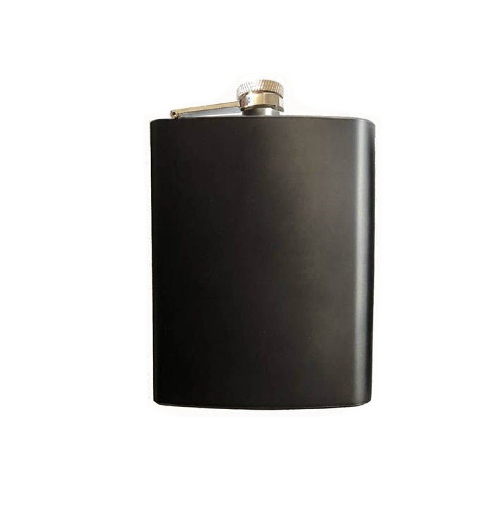 ASSORTED MATTE BLACK HIP FLASK