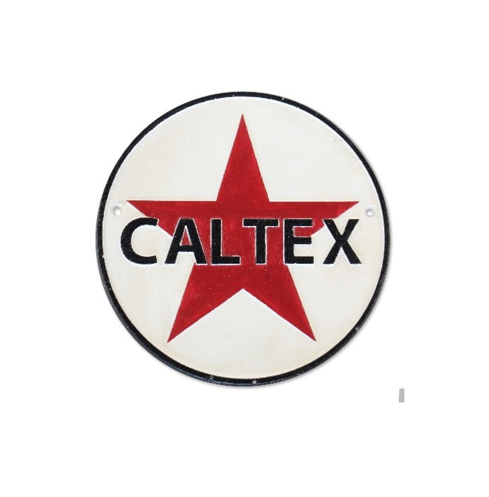 CALTEX CIRCLE CAST SIGN – T & Z Bar and Essentials