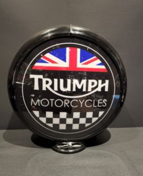 TRIUMP MOTORCYCLES BOWSER GLOBE